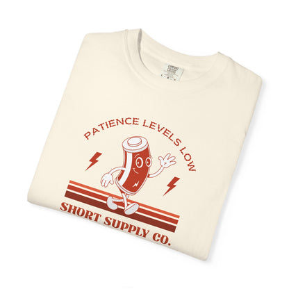 Patience Levels Low T-Shirt Printify