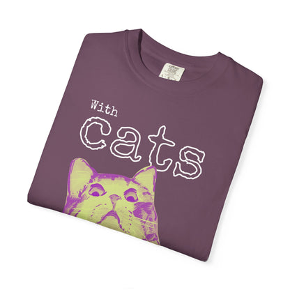 Never Alone Cat T-Shirt Printify