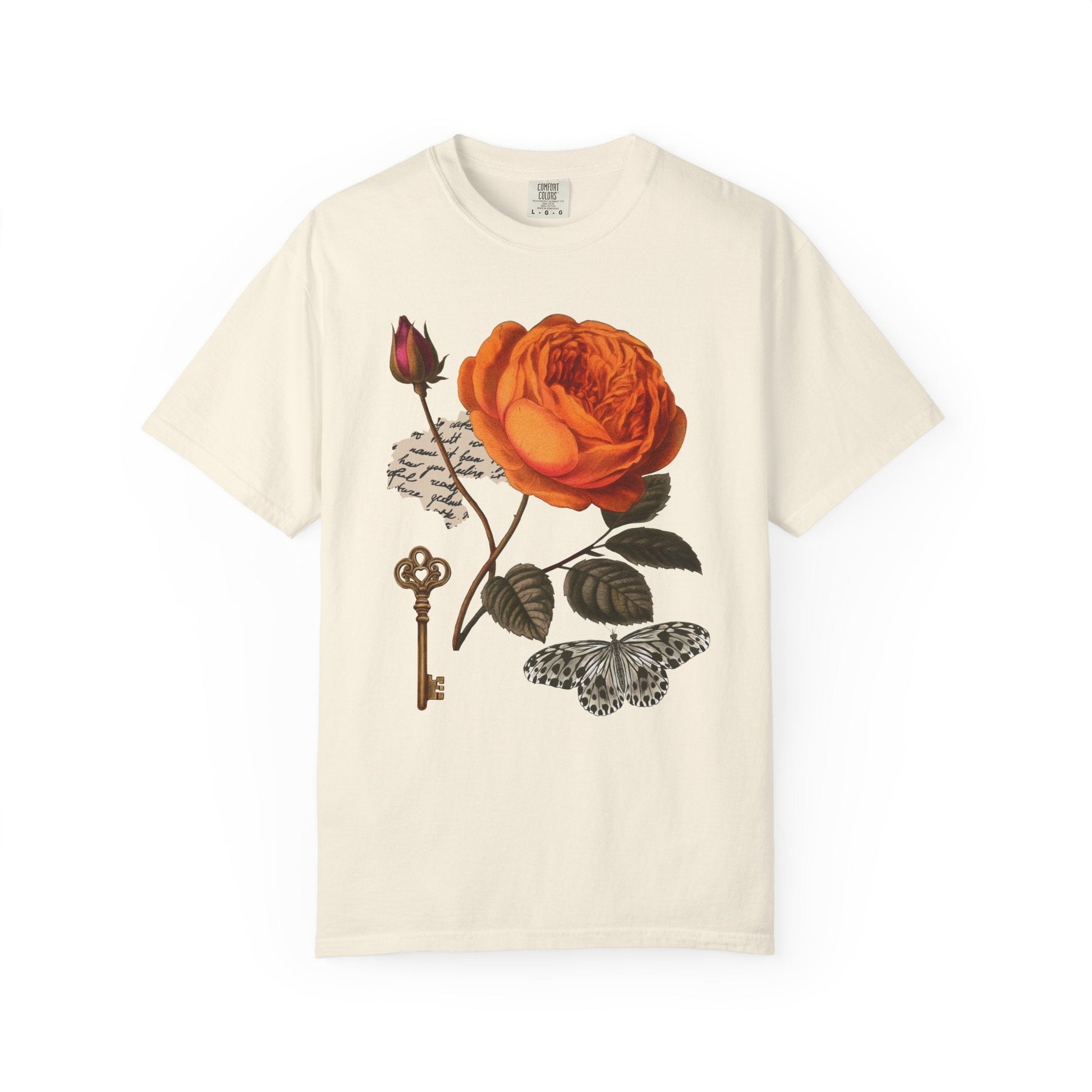 Botanical Rose T-Shirt Printify