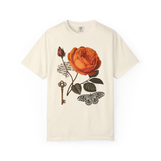 Botanical Rose T-Shirt Printify