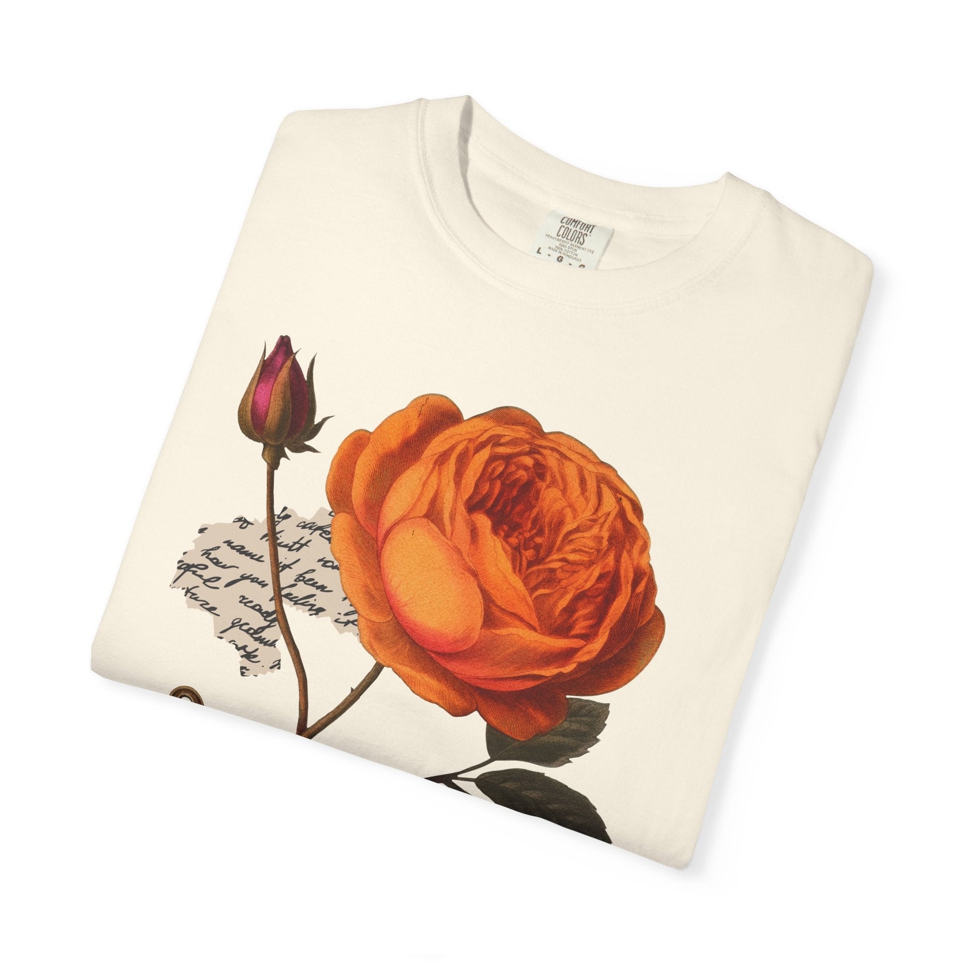 Botanical Rose T-Shirt Printify