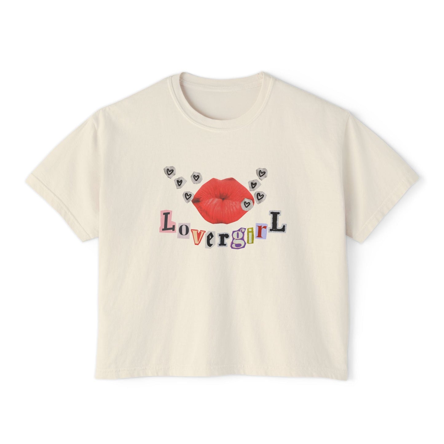 Lovergirl Boxy Crop Top Printify