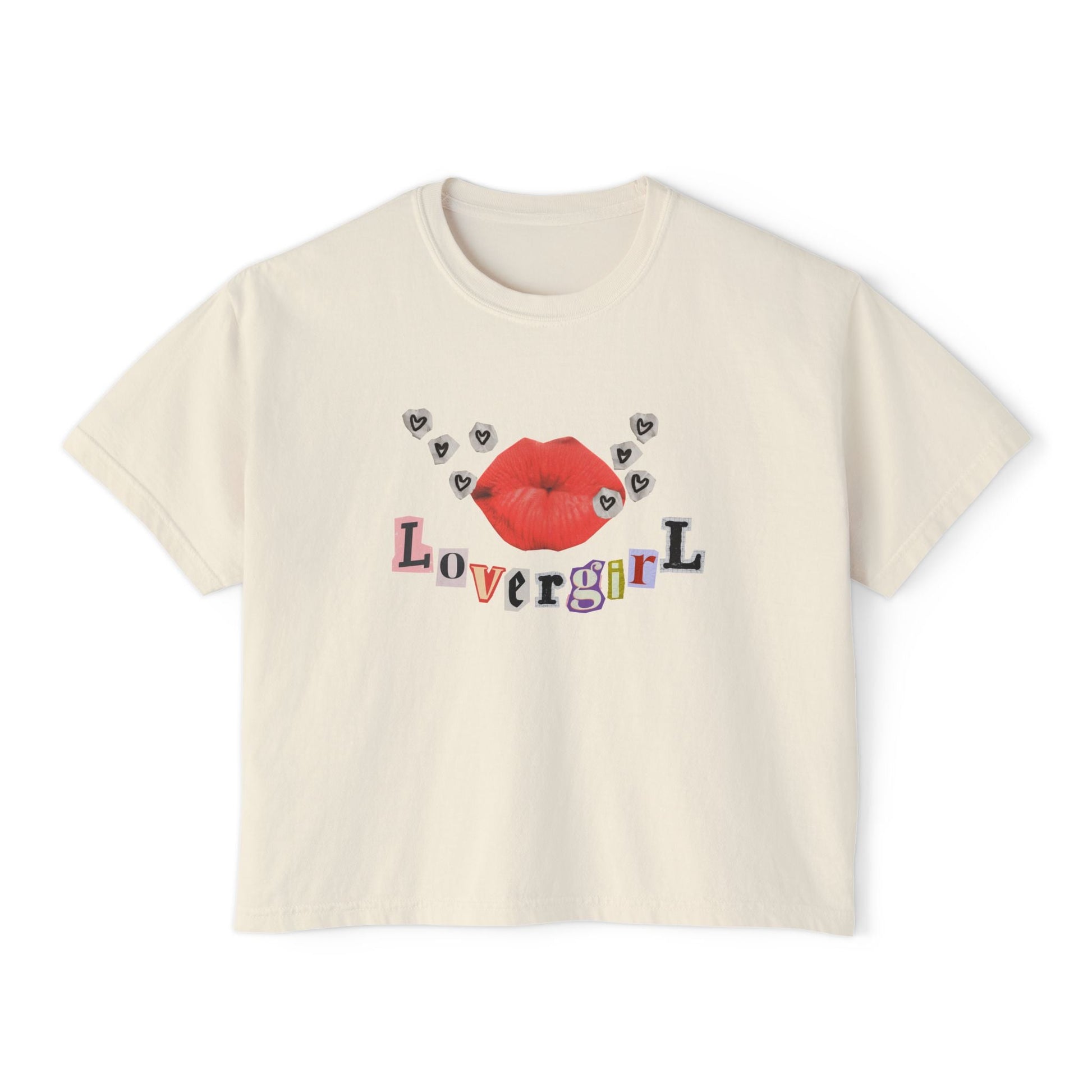 Lovergirl Boxy Crop Top Printify