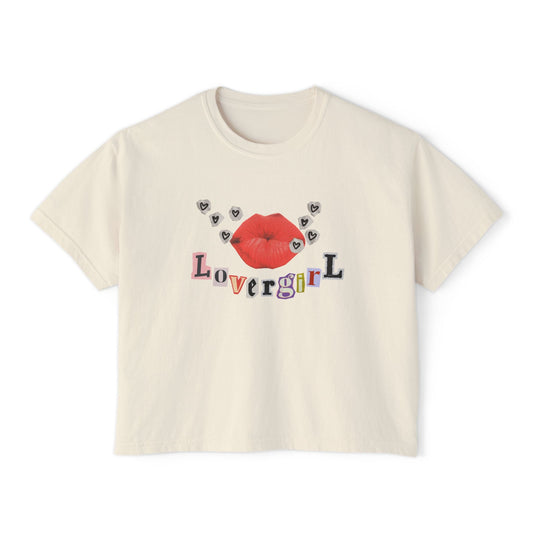 Lovergirl Boxy Crop Top Printify