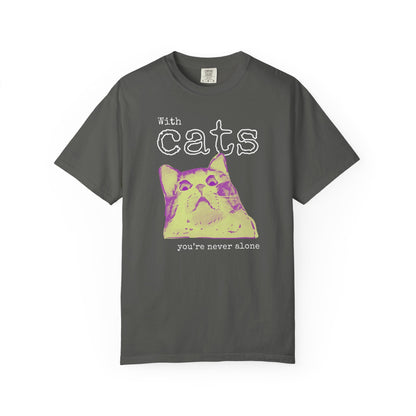 Never Alone Cat T-Shirt Printify
