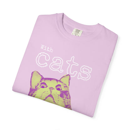 Never Alone Cat T-Shirt Printify