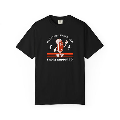 Patience Levels Low T-Shirt Printify
