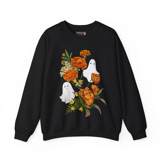 Ghosts & Marigolds Sweatshirt Printify