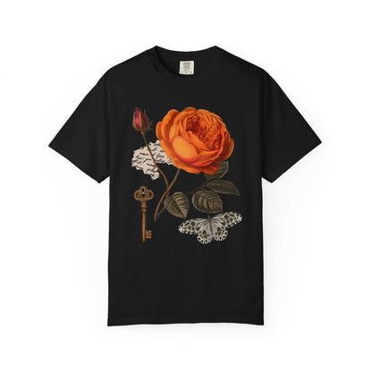 Botanical Rose T-Shirt Printify