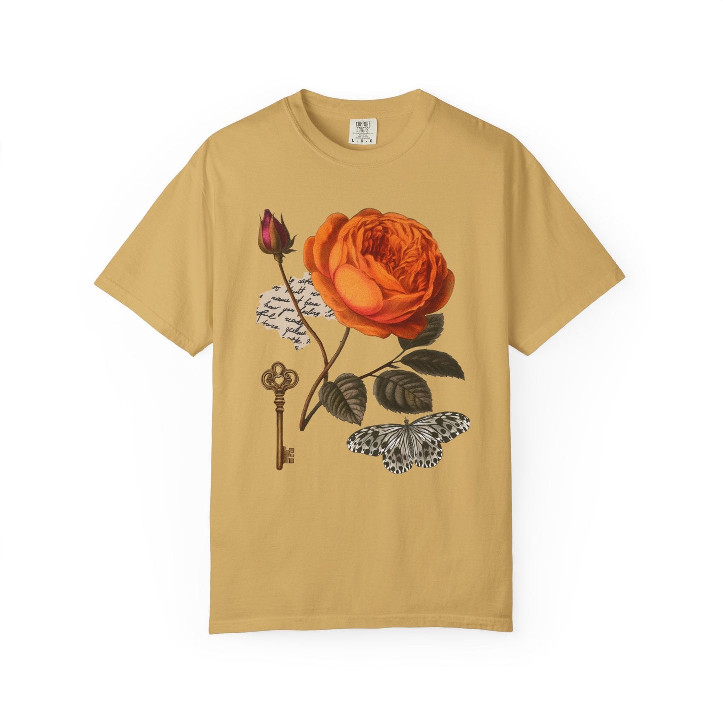 Botanical Rose T-Shirt Printify