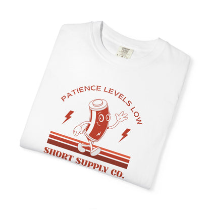 Patience Levels Low T-Shirt Printify