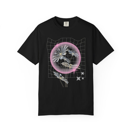 Floral Vaporwave T-Shirt Printify