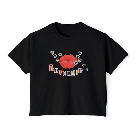 Lovergirl Boxy Crop Top Printify