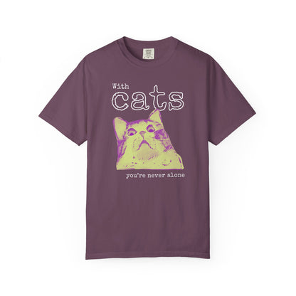 Never Alone Cat T-Shirt Printify
