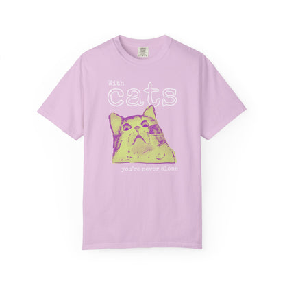 Never Alone Cat T-Shirt Printify