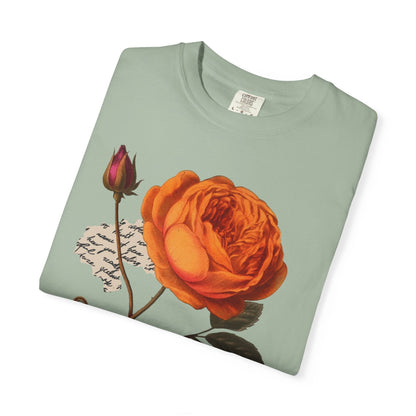Botanical Rose T-Shirt Printify