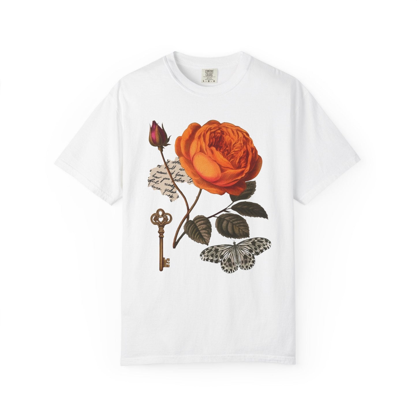 Botanical Rose T-Shirt Printify